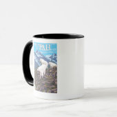 Mug Famille de chèvres de Montagne BlancheUtah (Devant gauche)