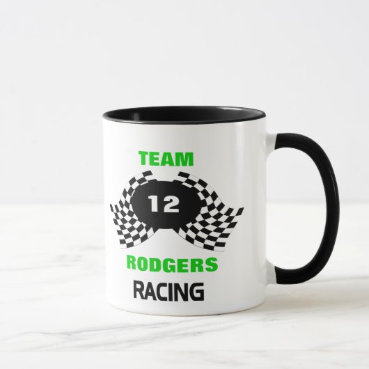Mug Famille de course d'équipe (Droite)