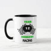 Mug Famille de course d'équipe (Gauche)