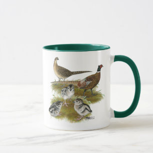 Mug Famille de faisans à collier