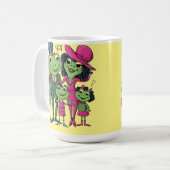 Mug famille de grenouilles folleMug (Devant gauche)