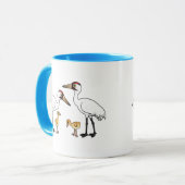 Mug Famille de grue de huée (Devant gauche)