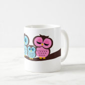 Mug Famille de hibou (Devant droit)