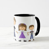 Mug Famille de la figure Stick (Devant droit)