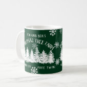 Mug Famille de l'arbre de Noël de l'exploitation agric (Devant gauche)