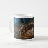 Mug Famille de loups (Devant gauche)