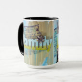 Mug Famille de médias mixtes (Devant gauche)