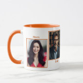 Mug Famille de quatre photos customisée Collage simple (Gauche)