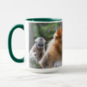Mug Famille de Rhinopithèques de Roxellane dorés (Gauche)