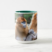 Mug Famille de Rhinopithèques de Roxellane dorés (Centre)