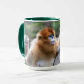 Mug Famille de Rhinopithèques de Roxellane dorés (Devant gauche)