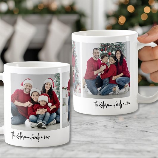 Mug Famille de scripts simples personnalisés Cadeau ph