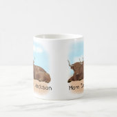 Mug Famille de vache Highland personnalisée (Centre)