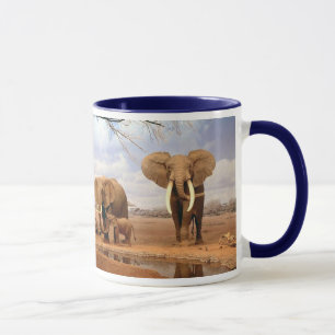 Mug Famille d'éléphant