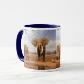 Mug Famille d'éléphant (Devant gauche)