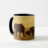 Mug Famille d'éléphant (Devant gauche)