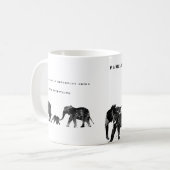 Mug Famille d'éléphants (Devant gauche)
