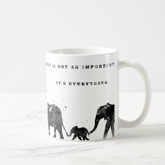 Mug Famille d'éléphants (Droite)