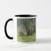 Mug Famille d'éléphants indiens (Gauche)