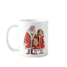 Famille d'hiver Premium Cozy 3D Pixar Aquarelle