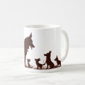 Mug Famille Doggie 3 (Devant droit)
