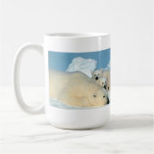 Mug Famille d'ours blanc (Gauche)