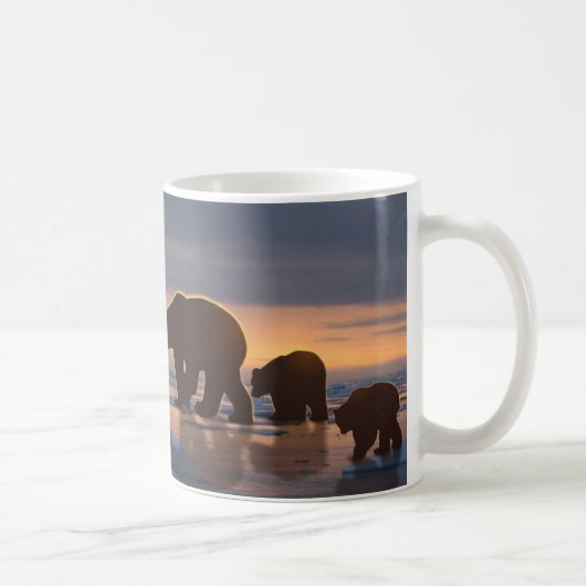 Mug Famille d'ours polaires (Droite)