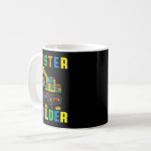 Mug Famille Drôle Maître Constructeur Briques Blocs De (Devant gauche)