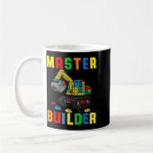 Mug Famille Drôle Maître Constructeur Briques Blocs De (Gauche)