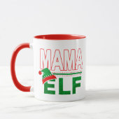 Mug Famille Elf | Mama Elf Noël Fête #TeamElf (Gauche)