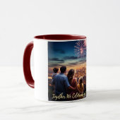 Mug Famille "Ensemble, nous célébrons la liberté des É (Devant gauche)