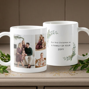 Mug Famille esthétique de quatre personnes, photo du p
