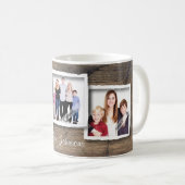 Mug Famille faite sur commande de collage de photo, (Devant droit)