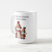 Mug Famille Festive Snowman (Devant gauche)