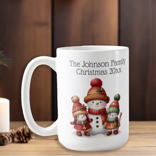 Mug Famille Festive Snowman