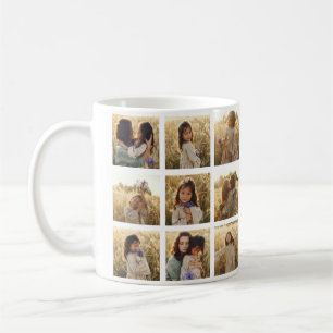 Mug Famille multiphoto coeur citation élégant