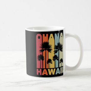 Mug Famille Ohana Hawaïen Rétro Hawaï Tropical Été