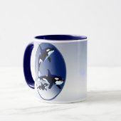 Mug Famille Oval_Mugs d'épaulard (Devant gauche)