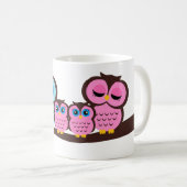 Mug Famille Owl de quatre (Devant droit)