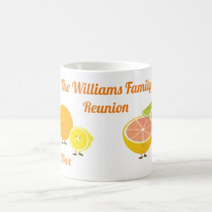 Mug Famille Rassemblement Nom de famille Fruits de car