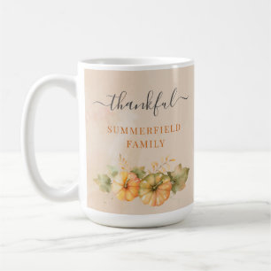 Mug Famille Reconnaissante Automne Citrouille Thanksgi