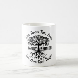 Mug Famille Réunion Famille Arbre racine coeur