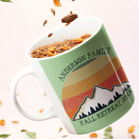 Mug Famille Réunion Sunset Mountain Beau vert