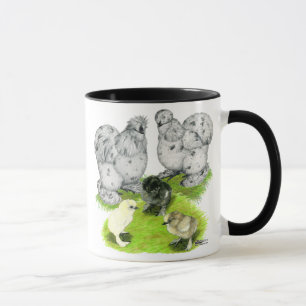 Mug Famille Silkie Bantam Splash