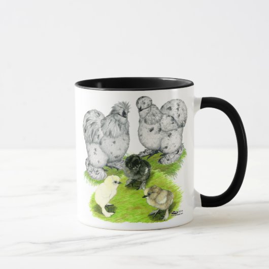 Mug Famille Silkie Bantam Splash (Droite)