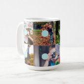 Mug Famille simple 8 Photos Collage (Devant gauche)