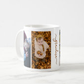 Mug Famille Simple Collage Moderne Amour Grand-mère Ma (Devant gauche)