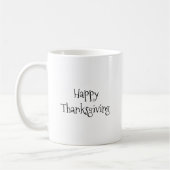 Mug Famille Thanksgiving Turquie Salutation monogramme (Gauche)