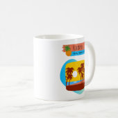 Mug Famille Tropical Beach Vacances Souvenir (Devant droit)