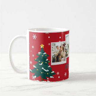 Mug Family 3 Photo Collage Personalized Christmas 